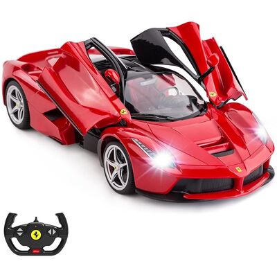 Rastar RC Car Skala 1/14 Ferrari LaFerrari Radio Pilot R/C Zabawka Samochód Model Pojazdu dla Chłopców Dzieci, Czerwony Rastar RC Car Skala 1/14 Ferrari LaFerrari Radio Pilot R/C Zabawka Samochód Model Pojazdu dla Chłopców Dzieci, Czerwony