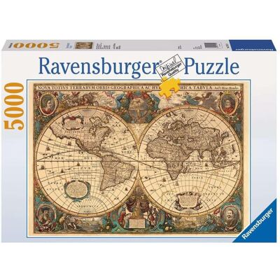 Ravensburger - Antique World Map 5000pc - Jigsaw - Puzzle Ravensburger - Antique World Map 5000pc - Jigsaw - Puzzle