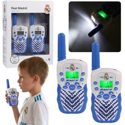 sarcia.eu Real Madryt Walkie Talkie dla dzieci – ZESTAW 2 sztuki, KRÓTKOFALÓWKI do 1 km, latarka LED, 16 kanałów sarcia.eu Real Madryt Walkie Talkie dla dzieci – ZESTAW 2 sztuki, KRÓTKOFALÓWKI do 1 km, latarka LED, 16 kanałów
