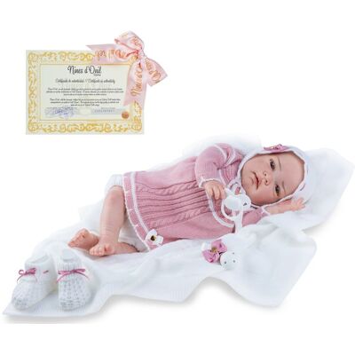 Reborn Lalka Baby Premium Z Certyfikatem + Łóżeczko Z Wyposażeniem W Gratisie, Nines D'Onil Reborn Lalka Baby Premium Z Certyfikatem + Łóżeczko Z Wyposażeniem W Gratisie, Nines D'Onil
