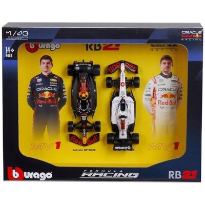 Red Bull Racing RB21 Verstappen GP JAPAN 2025 ZESTAW BOLIDY F1 1:43 BBURAGO Red Bull Racing RB21 Verstappen GP JAPAN 2025 ZESTAW BOLIDY F1 1:43 BBURAGO