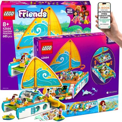 Rejs Marzeń z LEGO® Friends Zestaw (42664) Łódź z Przyjaciółmi, Skuterami i – Lego Dla Dziewczynek i Chłopców + EBOOK-1 Rejs Marzeń z LEGO® Friends Zestaw (42664) Łódź z Przyjaciółmi, Skuterami i – Lego Dla Dziewczynek i Chłopców + EBOOK-1