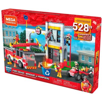Remiza strażacka Mattel Mega Construx 522 części Remiza strażacka Mattel Mega Construx 522 części