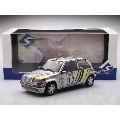 Renault 5 GT Turbo MK2 #17 A. Oreille Tour De Course - 1989, silver Solido 1:18 Renault 5 GT Turbo MK2 #17 A. Oreille Tour De Course - 1989, silver Solido 1:18