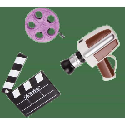 Battat Retro Reel Cool akcesoria retro camera zestaw dla lalek Our Generation Battat Retro Reel Cool akcesoria retro camera zestaw dla lalek Our Generation