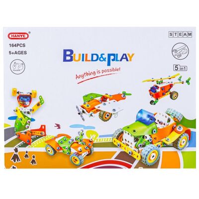 Lean Toys Robot Do Rozkręcania I Skręcania 5W1 Klocki Konstrukcyjne Lean Toys Robot Do Rozkręcania I Skręcania 5W1 Klocki Konstrukcyjne