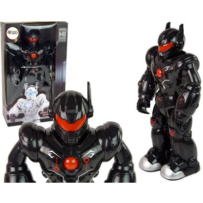 Robot Interaktywny Chodzi Dźwięk Świeci Czarny Import Leantoys Robot Interaktywny Chodzi Dźwięk Świeci Czarny Import Leantoys