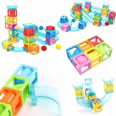 Inny producent Rousky Klocki Magnetyczne Tor Wyścigowy Dla Kulek Zabawka Dla Dzieci 36 Pcs Inny producent Rousky Klocki Magnetyczne Tor Wyścigowy Dla Kulek Zabawka Dla Dzieci 36 Pcs
