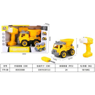 Lean Toys Rozkręcana Wywrotka Budowlana Lean Toys Rozkręcana Wywrotka Budowlana
