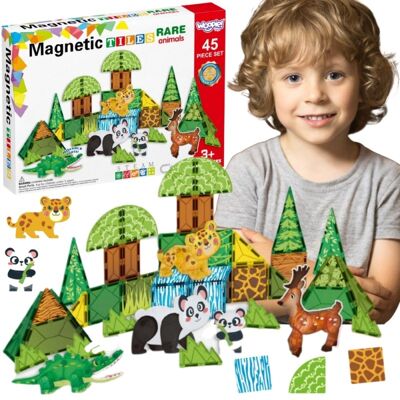 Lean Toys Rzadkie Zwierzęta dla Dzieci Klocki Lean Toys Rzadkie Zwierzęta dla Dzieci Klocki