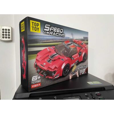 Lean Toys SAMOCHÓD CZERWONY STEROWANY ZESTAW KLOCKÓW Lean Toys SAMOCHÓD CZERWONY STEROWANY ZESTAW KLOCKÓW