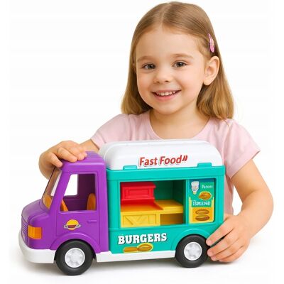 Inny producent Samochód dla Lalek Kamper Food Truck Auto Fast Food Restauracja 2w1 Inny producent Samochód dla Lalek Kamper Food Truck Auto Fast Food Restauracja 2w1