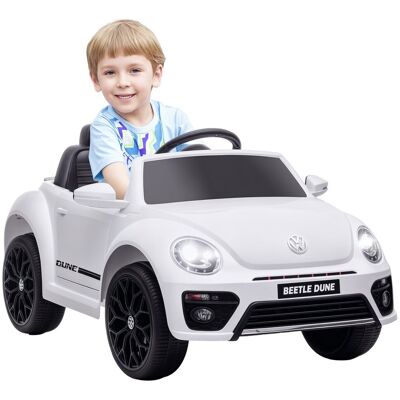 Samochód elektryczny dla dzieci AIYAPLAY Volkswagen Beetle 12 V z pilotem 2.4G, jeździk z muzyką, klaksonem, światłami LED, portem USB/MP3, pojazd e.. Samochód elektryczny dla dzieci AIYAPLAY Volkswagen Beetle 12 V z pilotem 2.4G, jeździk z muzyką, klaksonem, światłami LED, portem USB/MP3, pojazd e..