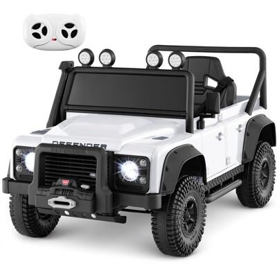 COSTWAY Samochód elektryczny dla dzieci Land Rover Defender Auto na akumulator COSTWAY Samochód elektryczny dla dzieci Land Rover Defender Auto na akumulator