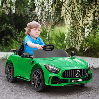 Yulinland Samochód Elektryczny dla Dzieci, Mercedes, 3-5 km/h, z Pilotem, Światłami i Muzyką – Zielony Yulinland Samochód Elektryczny dla Dzieci, Mercedes, 3-5 km/h, z Pilotem, Światłami i Muzyką – Zielony