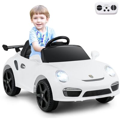 COSTWAY Samochód elektryczny dla dzieci Porsche Pojazd na akumulator biały COSTWAY Samochód elektryczny dla dzieci Porsche Pojazd na akumulator biały