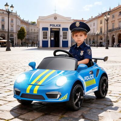 Yulinland Samochód Elektryczny dla Dzieci z Licencją RUF CTR 3 Clubsport, Pilotem, Podwójnym Silnikiem, Syreną, Kółkami Pomocniczymi – Niebieski Yulinland Samochód Elektryczny dla Dzieci z Licencją RUF CTR 3 Clubsport, Pilotem, Podwójnym Silnikiem, Syreną, Kółkami Pomocniczymi – Niebieski