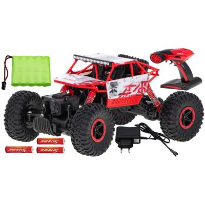 DK Investment Group Samochód Monster Rally RC 4x4 2.4GHz dla dzieci zdalnie sterowane Terenowy Off-road Czerwony DK Investment Group Samochód Monster Rally RC 4x4 2.4GHz dla dzieci zdalnie sterowane Terenowy Off-road Czerwony
