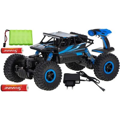 DK Investment Group Samochód Monster Rally RC 4x4 2.4GHz dla dzieci zdalnie sterowane Terenowy Off-road Niebieski DK Investment Group Samochód Monster Rally RC 4x4 2.4GHz dla dzieci zdalnie sterowane Terenowy Off-road Niebieski