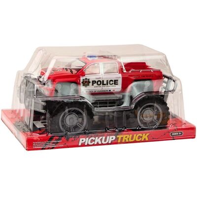 Lean Toys Samochód Policyjny Pickup Czerwony Terenowy Wóz Policji Lean Toys Samochód Policyjny Pickup Czerwony Terenowy Wóz Policji