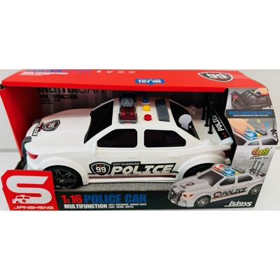 BIGTOYS Samochód policyjny policja na baterie dźwięk światło 5954 BIGTOYS Samochód policyjny policja na baterie dźwięk światło 5954