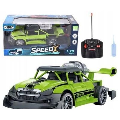 Lean Toys SAMOCHÓD RC 1:20 ZE ŚWIATŁEM ZIELONY Lean Toys SAMOCHÓD RC 1:20 ZE ŚWIATŁEM ZIELONY