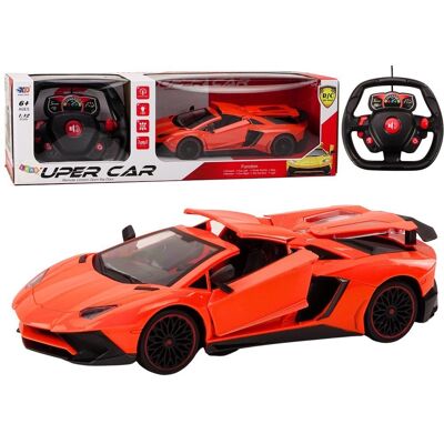 Lean Toys Samochód Sportowy Zdalnie Sterowany RC 1:12 Otwierane Drzwi Pomarańczowy Lean Toys Samochód Sportowy Zdalnie Sterowany RC 1:12 Otwierane Drzwi Pomarańczowy