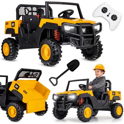 Sun Baby Samochód Terenowy Auto Na Akumulator Elektryczny Dziecięcy Dwuosobowy 12V 10Ah Cat Mp3 Pilot Duży Xxl Żółty Sun Baby Samochód Terenowy Auto Na Akumulator Elektryczny Dziecięcy Dwuosobowy 12V 10Ah Cat Mp3 Pilot Duży Xxl Żółty