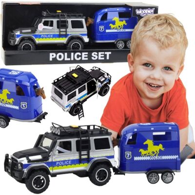 Lean Toys SAMOCHÓD TERENOWY I PRZYCZEPA DLA DZIECI Lean Toys SAMOCHÓD TERENOWY I PRZYCZEPA DLA DZIECI