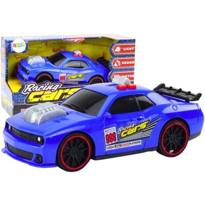 Lean Toys Samochód Wyścigowy Niebieski + Efekty Świetlne i Dźwiękowe Lean Toys Samochód Wyścigowy Niebieski + Efekty Świetlne i Dźwiękowe