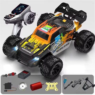 Mamido Samochód zdalnie sterowany 60 km/h RC Monster Truck 1:16 4WD Brushless 2.4GHz pomarańczowy Mamido Samochód zdalnie sterowany 60 km/h RC Monster Truck 1:16 4WD Brushless 2.4GHz pomarańczowy
