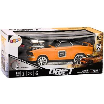 Lean Toys SAMOCHÓD ZDALNIE STEROWANY AUTO RC 1:18 DRIFT 360 ŚWIATŁA DŹWIĘKI PILOT 2.4 Lean Toys SAMOCHÓD ZDALNIE STEROWANY AUTO RC 1:18 DRIFT 360 ŚWIATŁA DŹWIĘKI PILOT 2.4