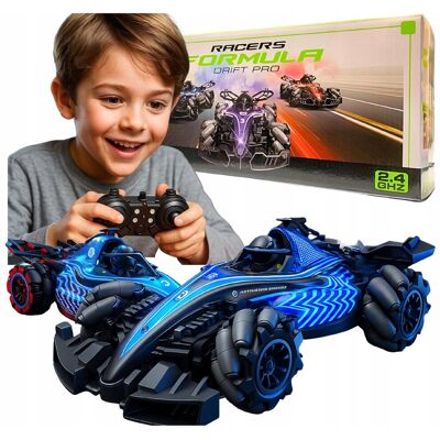 SkibiStore Samochód Zdalnie Sterowany Bolid Formuła Drift RC Na Pilot 4x4 LED Dzieci SkibiStore Samochód Zdalnie Sterowany Bolid Formuła Drift RC Na Pilot 4x4 LED Dzieci