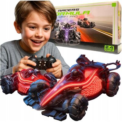 SkibiStore Samochód Zdalnie Sterowany Bolid Formuła Drift RC Na Pilot 4x4 LED Dzieci SkibiStore Samochód Zdalnie Sterowany Bolid Formuła Drift RC Na Pilot 4x4 LED Dzieci