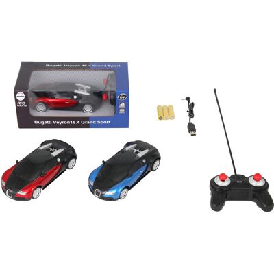 Mamido Samochód zdalnie sterowany Bugatti Veyron 16.4 Grand Sport R/C 1:24 niebieski Mamido Samochód zdalnie sterowany Bugatti Veyron 16.4 Grand Sport R/C 1:24 niebieski