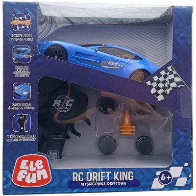 Samochód ZDALNIE STEROWANY ELEFUN Niebieski RC Drift King Samochód ZDALNIE STEROWANY ELEFUN Niebieski RC Drift King