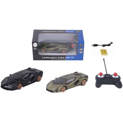 Mamido Samochód zdalnie sterowany LAMBORGHINI SIAN FKP 37 R/C 1:24 czarny Mamido Samochód zdalnie sterowany LAMBORGHINI SIAN FKP 37 R/C 1:24 czarny