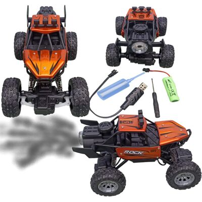 Ciuciubabka Samochód Zdalnie Sterowany METAL ORANGE generator pary DYMIĄCY DYMI autko auto pomarańczowy 19x13x13 Ciuciubabka Samochód Zdalnie Sterowany METAL ORANGE generator pary DYMIĄCY DYMI autko auto pomarańczowy 19x13x13
