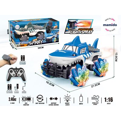 Mamido Samochód zdalnie sterowany RC 1:16 Shark Stunt niebieski, Watch Control Mamido Samochód zdalnie sterowany RC 1:16 Shark Stunt niebieski, Watch Control