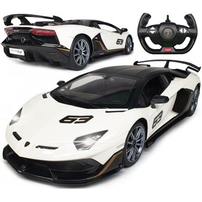 Rastar Samochód Zdalnie Sterowany Rc Auto Na Pilot Lamborghini Aventador Svj LEDy Rastar Samochód Zdalnie Sterowany Rc Auto Na Pilot Lamborghini Aventador Svj LEDy
