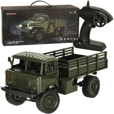 Artemis Samochód Zdalnie Sterowany RC Ciężarówka Wojskowa Off-Road 4WD 1:16 Światła Artemis Samochód Zdalnie Sterowany RC Ciężarówka Wojskowa Off-Road 4WD 1:16 Światła