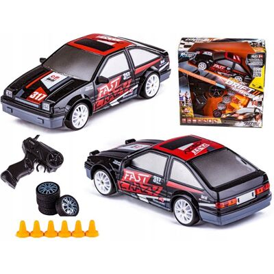 Inny producent Samochód zdalnie sterowany RC do driftu 1:24 2,4GHz 4WD czarny Inny producent Samochód zdalnie sterowany RC do driftu 1:24 2,4GHz 4WD czarny