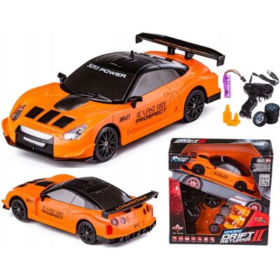 Inny producent Samochód zdalnie sterowany RC do driftu 1:24 2,4GHz 4WD pomarańczowy Inny producent Samochód zdalnie sterowany RC do driftu 1:24 2,4GHz 4WD pomarańczowy