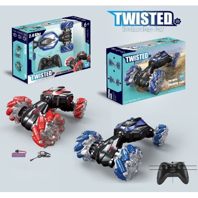 Mamido Samochód zdalnie sterowany + Sterowanie ruchem ręki Twisted 360° 4x4 czerwony Mamido Samochód zdalnie sterowany + Sterowanie ruchem ręki Twisted 360° 4x4 czerwony