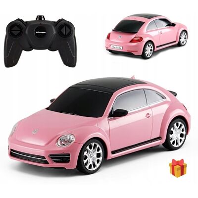 SAMOCHÓD ZDALNIE STEROWANY Volkswagen Beetle AUTO RC RASTAR RÓŻOWE NA PILOT SAMOCHÓD ZDALNIE STEROWANY Volkswagen Beetle AUTO RC RASTAR RÓŻOWE NA PILOT