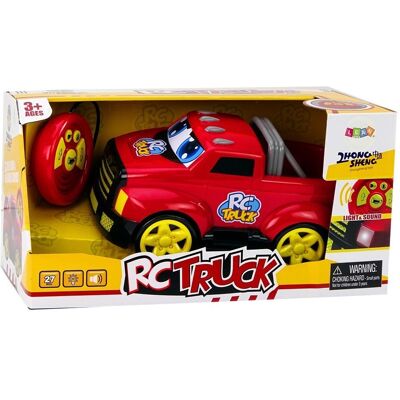 Lean Toys Samochód Zdalnie Sterowany Z Kreskówki Auto Rc Światła Dźwięki Pilot Czerwony Lean Toys Samochód Zdalnie Sterowany Z Kreskówki Auto Rc Światła Dźwięki Pilot Czerwony