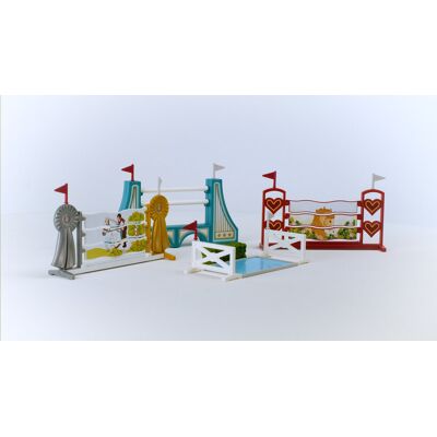 Schleich, Figurka kolekcjonerska, Przeszkody dla koni, 42612 Schleich, Figurka kolekcjonerska, Przeszkody dla koni, 42612