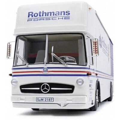 Schuco Mercedes Benz O317 Race Car Transp 1:18 450032800 Schuco Mercedes Benz O317 Race Car Transp 1:18 450032800