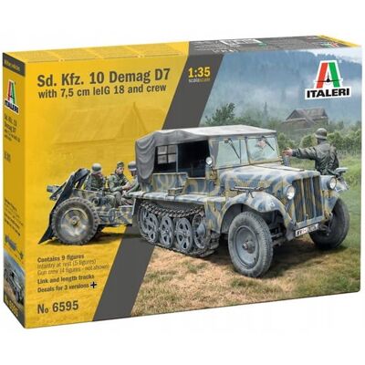 Inny producent Sd.Kfz. 10 Demag D7 with 7,5 cm lelG 18 and Crew, Italeri 6595 Inny producent Sd.Kfz. 10 Demag D7 with 7,5 cm lelG 18 and Crew, Italeri 6595