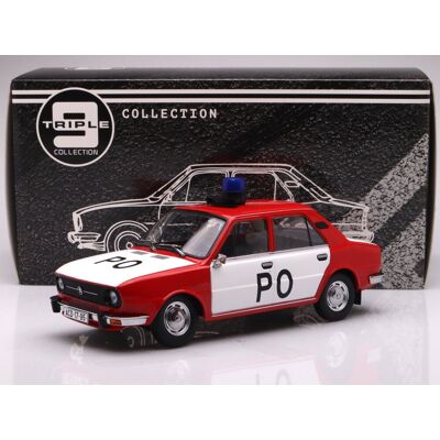 Hot Wheels Skoda 105L Fire Brigade - 1976, Red/White Triple9 1:18 Hot Wheels Skoda 105L Fire Brigade - 1976, Red/White Triple9 1:18